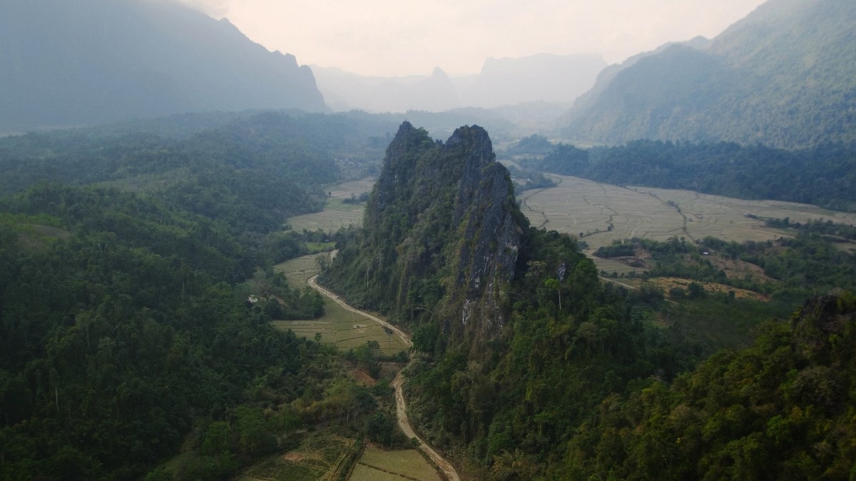 Nam Xay viewpoint in Vang Vieng