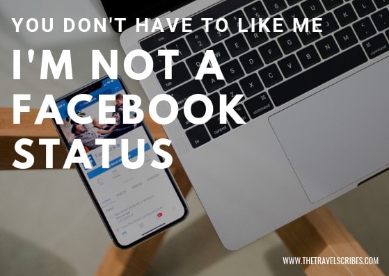 Captions for Facebook - I'm not a Facebook status