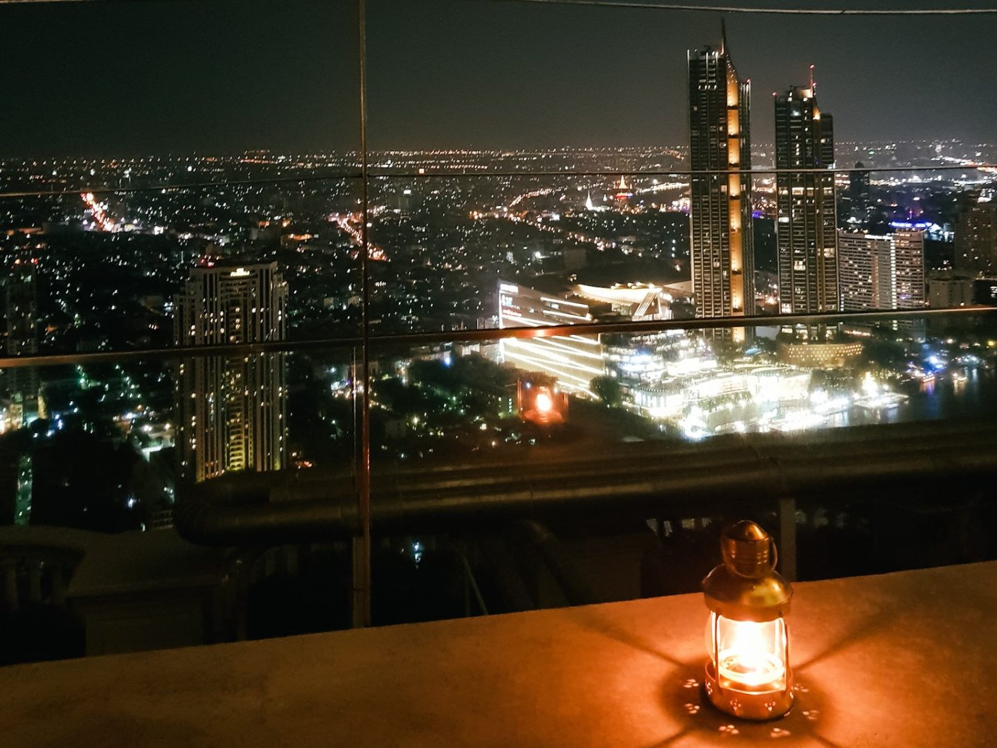 Picture of Bangkok night skyline from Sky bar