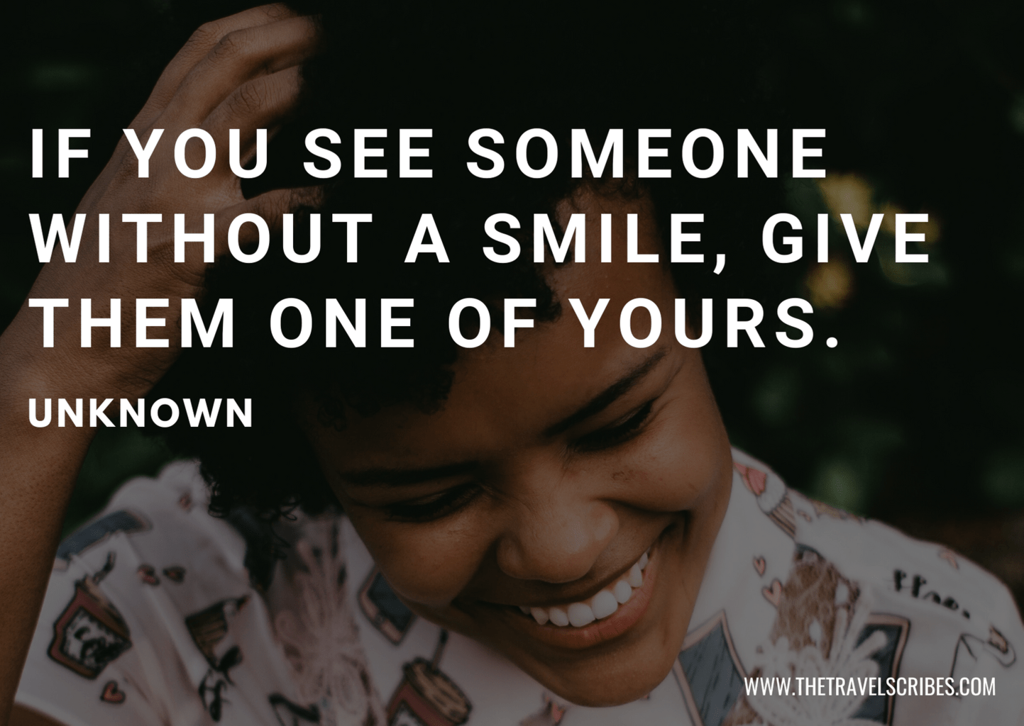 Making someone smile quotes