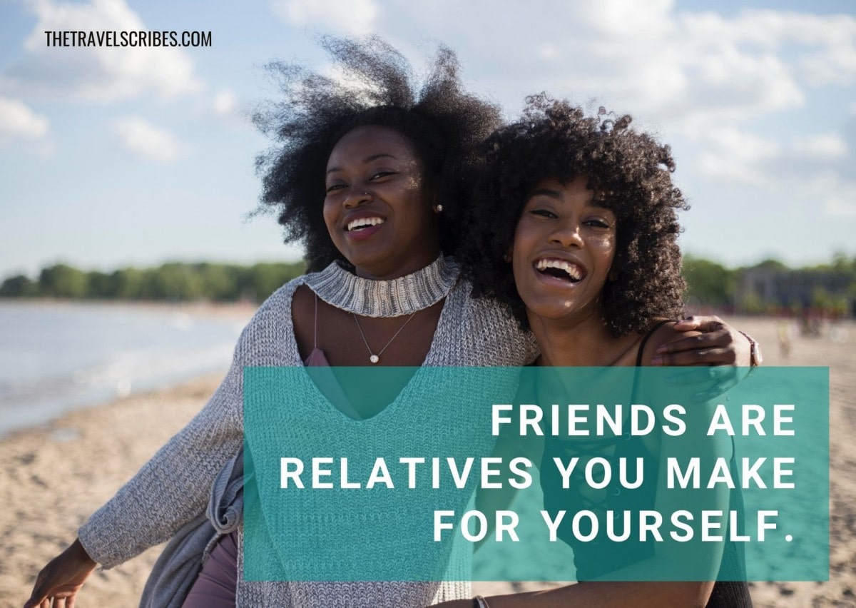 Caption for friends - family