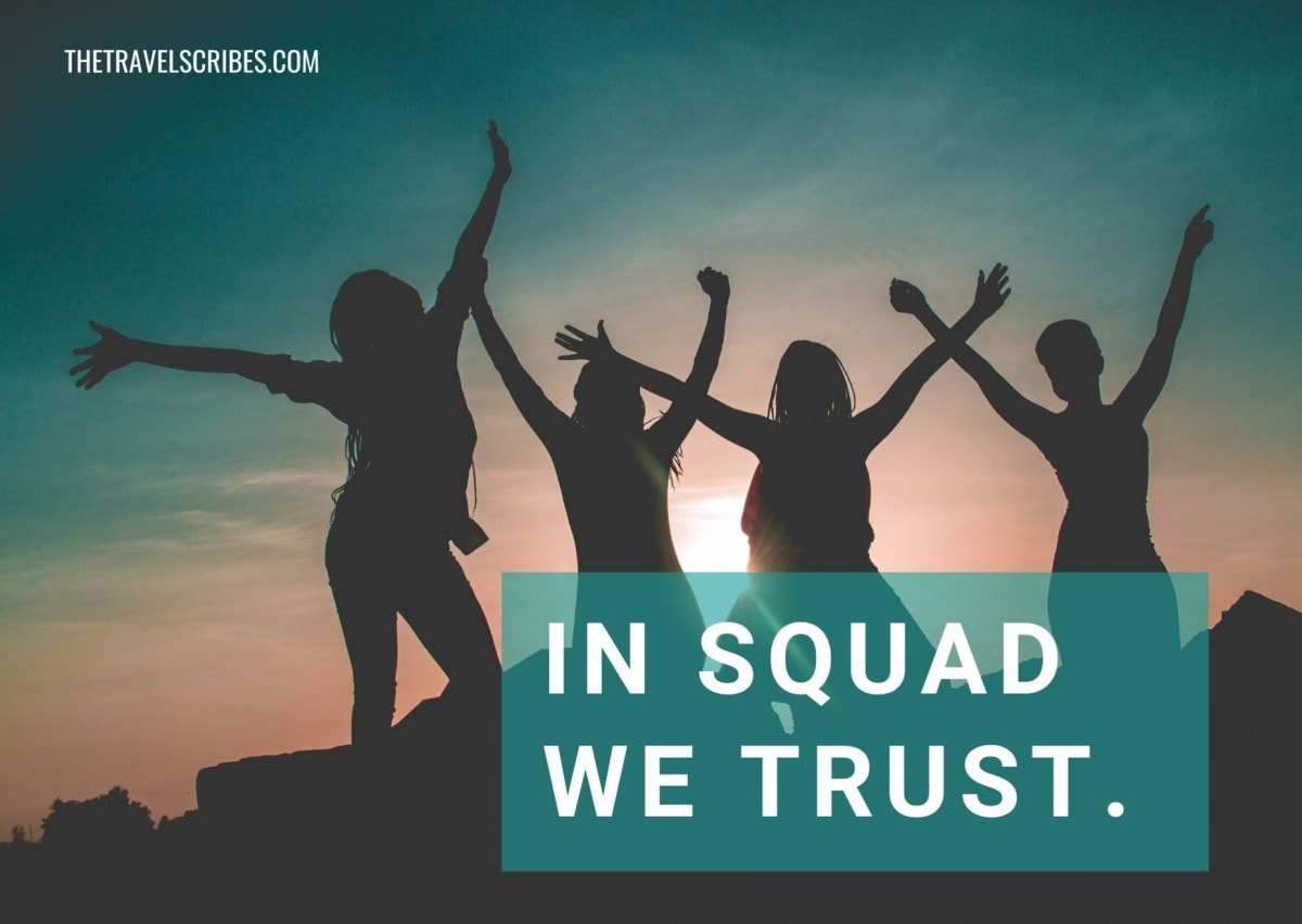 Instagram captions for squad