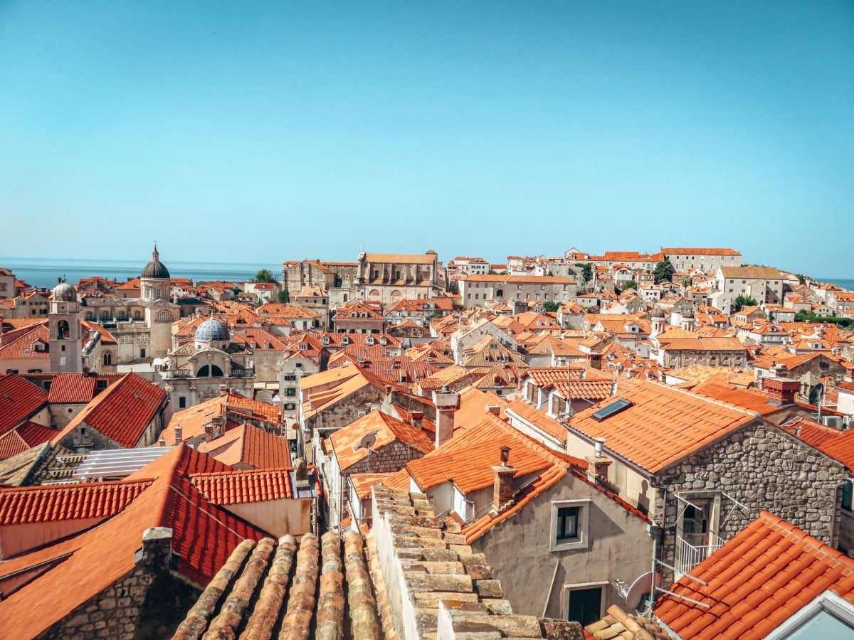 10 days in Croatia itinerary - Dubrovnik Old Town roofs
