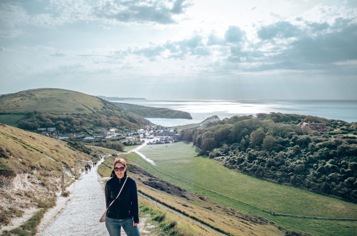 Lulworth Cove is one of the places to stop en route to Cornwall