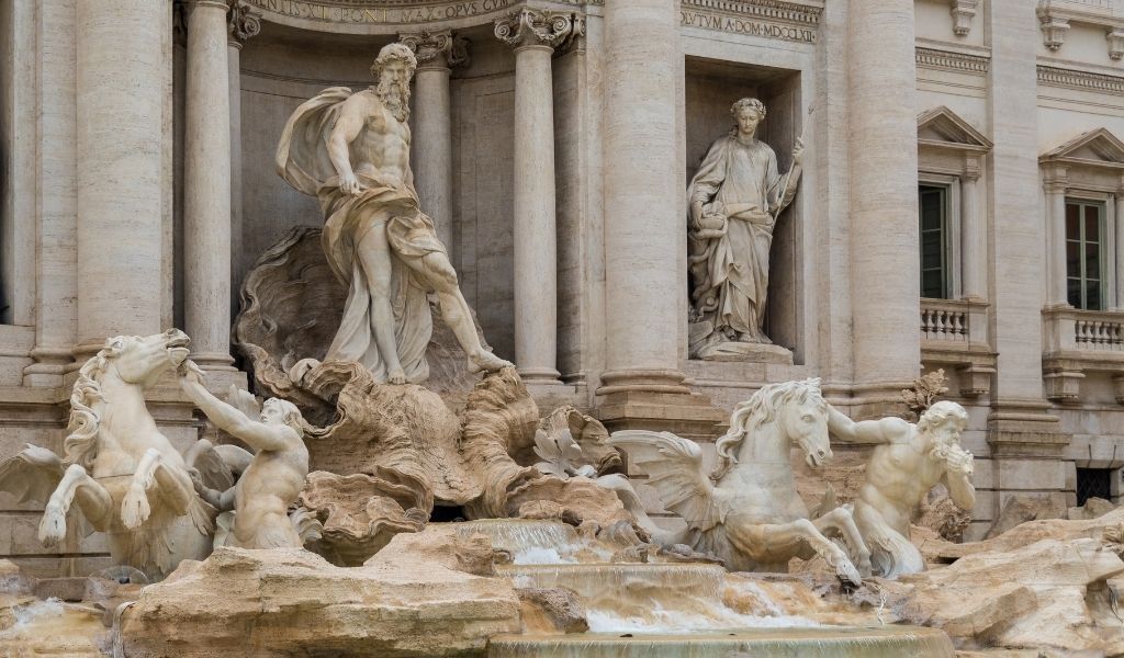 Trevi Fountain in Rome is an iconic monument